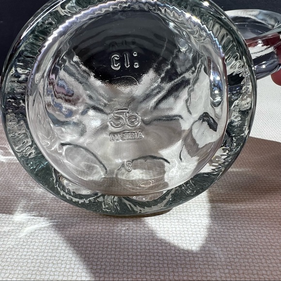 Erdinger Weissbrau German Dimpled Glass Beer Stein Mug Oversized - Picture 5 of 6